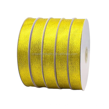 Professional Manufacture Cheap Decorative Metallic Gift Satin Ribbon